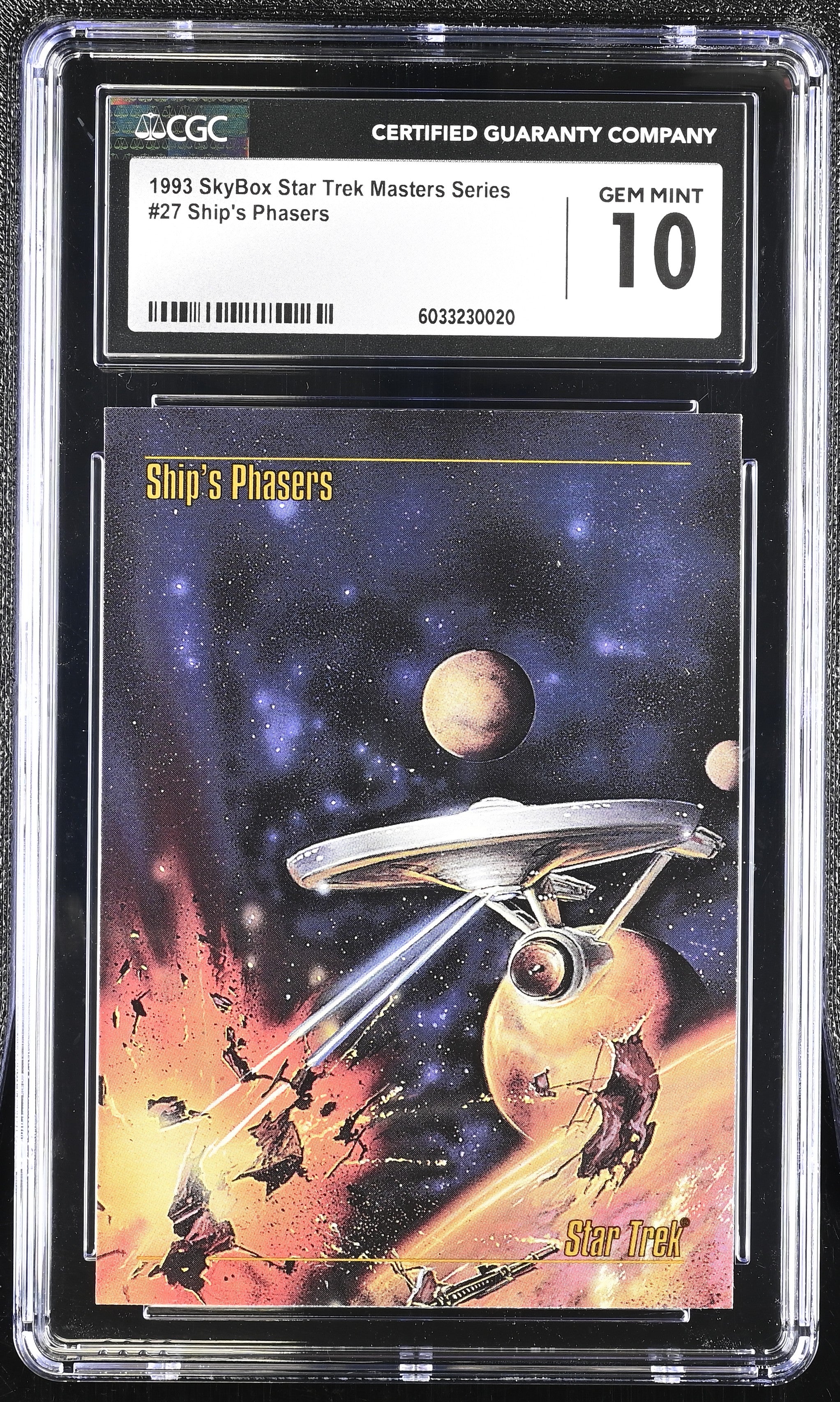 Ship's Phaser's - 1993 StarTrek Master Series Skybox - CGC Graded